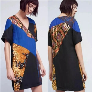 HD in Paris Camellia Patchwork Dress sz 0